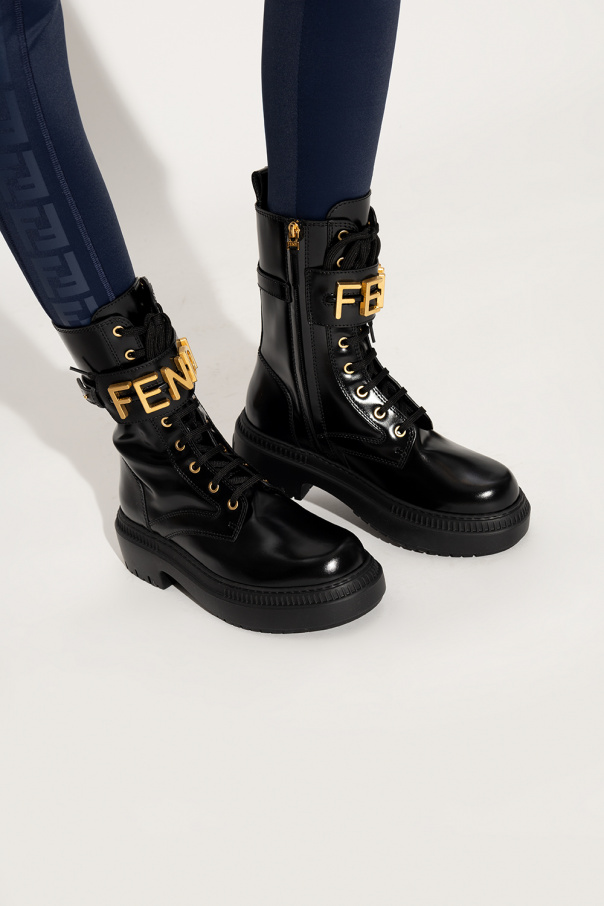 fendigraphy biker boots